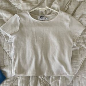 White Princess Polly Crop Top